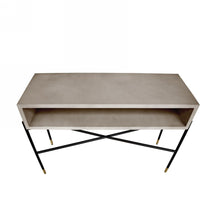 Load image into Gallery viewer, Modrest Walker Modern Concrete &amp; Metal Console Table
