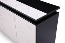 Load image into Gallery viewer, Modrest Schulz - Modern Black &amp; White Ceramic Buffet
