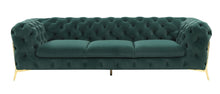 Load image into Gallery viewer, Divani Casa Sheila - Transitional Emerald Green Fabric Sofa
