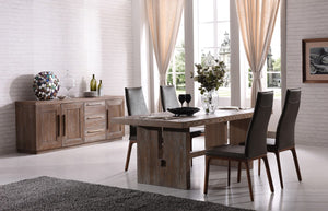 Modrest Cologne Modern White Wash Oak Dining Table