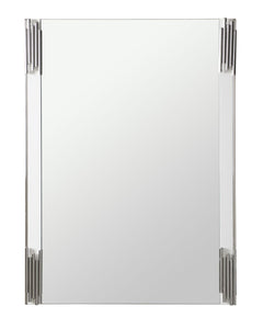 Modrest Token - Modern White & Stainless Steel Mirror
