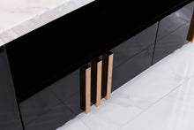 Load image into Gallery viewer, Modrest Kingsley Modern Marble &amp; Rosegold TV Stand
