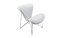 Load image into Gallery viewer, Modrest Decatur Contemporary White Leatherette Accent Chair
