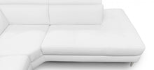 Load image into Gallery viewer, Coronelli Collezioni Viola - Italian Contemporary White Leather Right Facing Sectional Sofa
