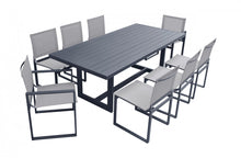 Load image into Gallery viewer, Renava Wake - Modern Dark Charcoal Outdoor Dining Table
