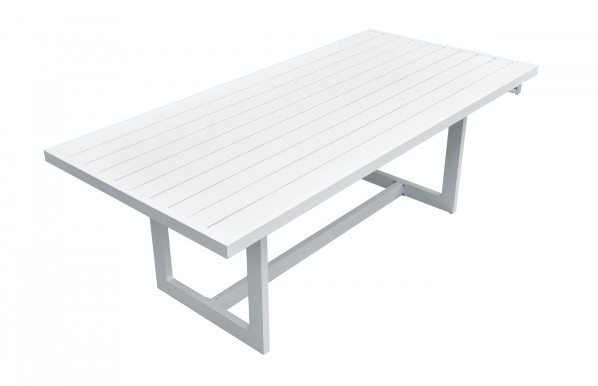 Renava Wake - Modern White Outdoor Dining Table