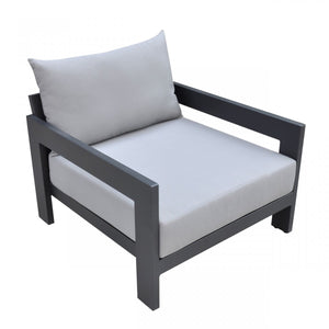 Renava Wake - Modern Charcoal Outdoor Lounge Chair