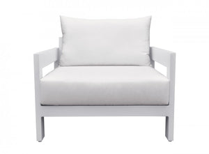 Renava Wake - Modern White Outdoor Lounge Chair