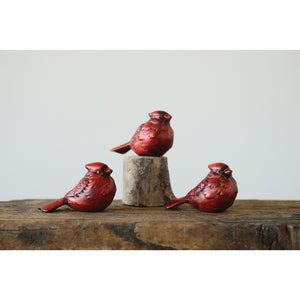 Ceramic Cardinal Figurine, Red