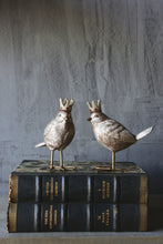Load image into Gallery viewer, Crowned Bird Figurines, Gold Finish
