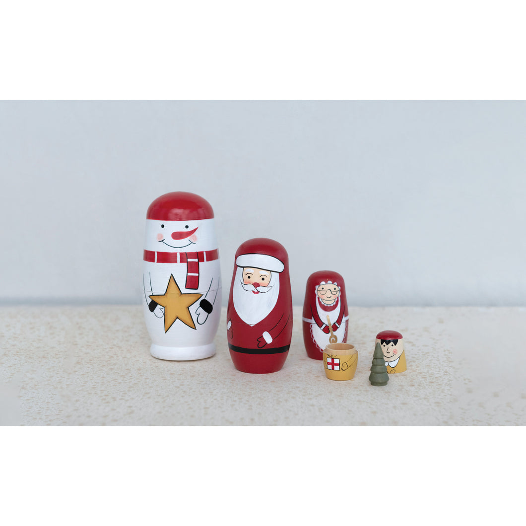 Holiday Icon Nesting Dolls, (Set of 5)