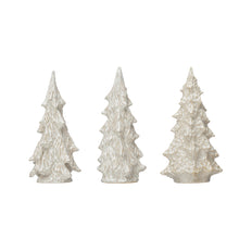 Load image into Gallery viewer, Large Reactive Glaze Stoneware Tree, White
